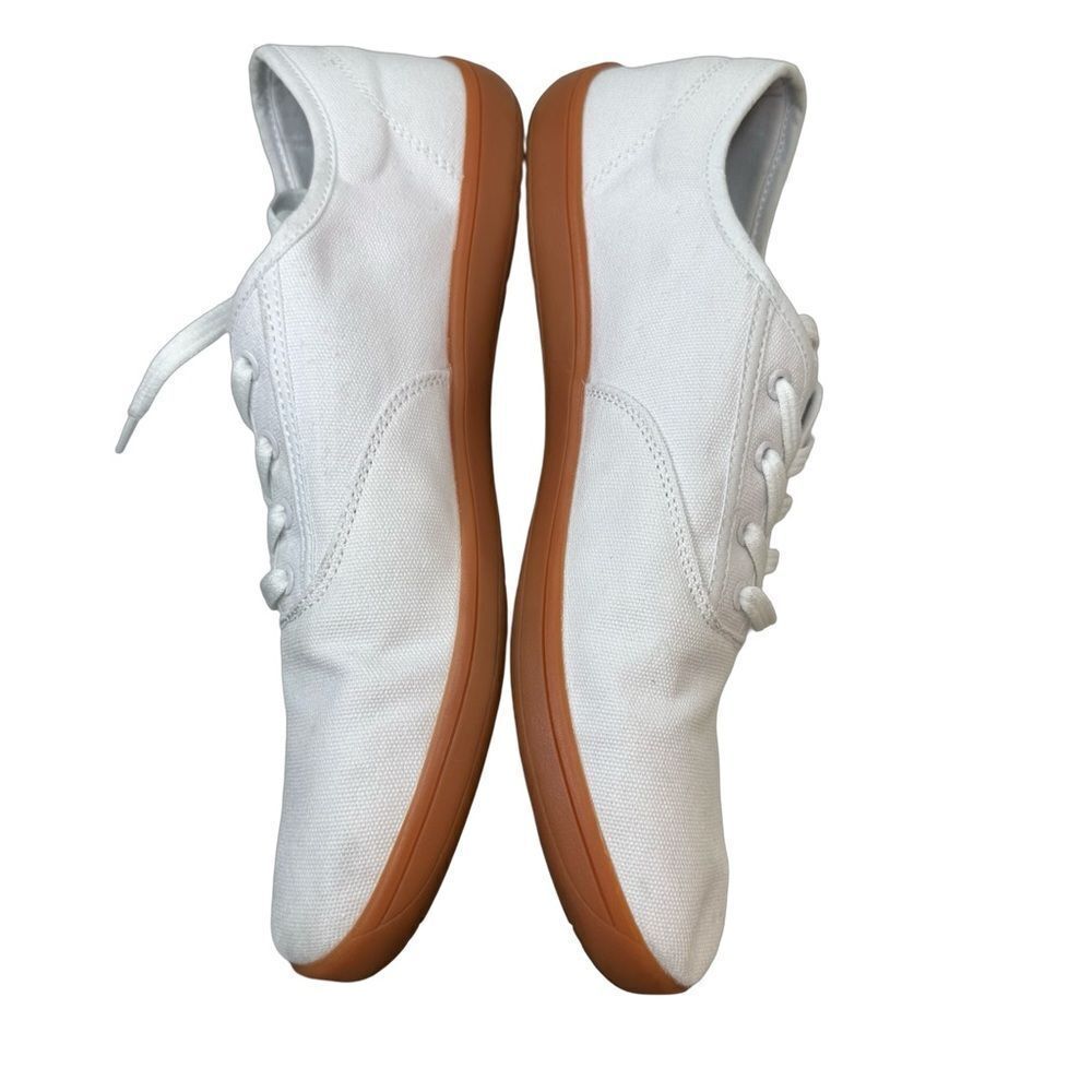 WHITIN White Wide Canvas Barefoot Sneakers | Zero Drop Sole | Minimalist Sz 10 W - Picture 9 of 16